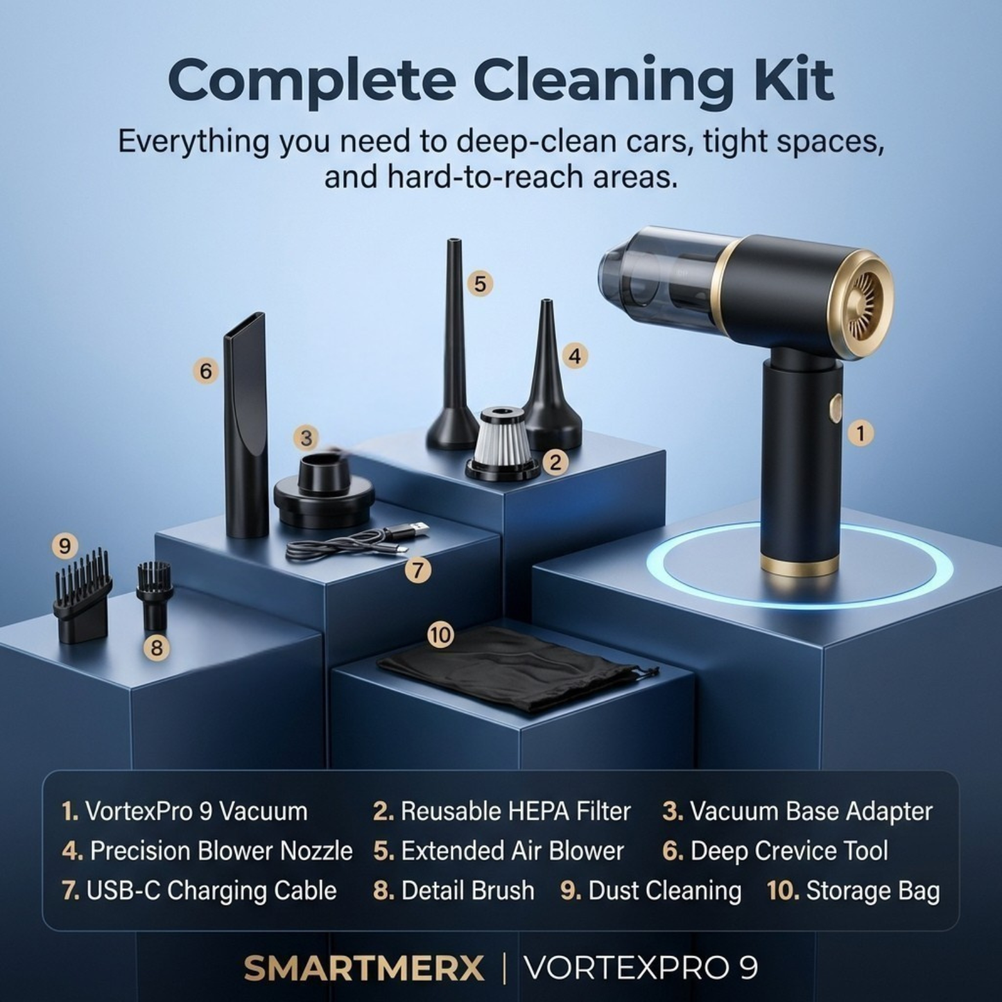 VORTEXPRO 9 — Handheld Vacuum Cleaner